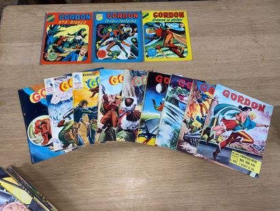 GORDON 
Lot de BD italiennes et françaises,...