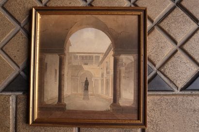 Ecole du XIXème s.
Péristyle
Aquarelle
22,5...