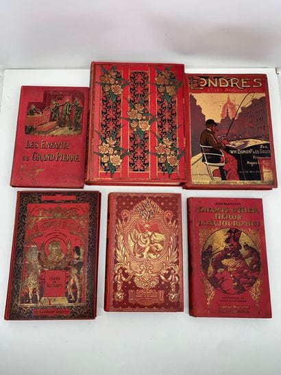 Lot de 14 livres de Prix, cartonnages d’éditeurs...