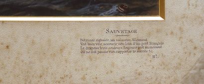 Antonio de P. CAULA
Le naufrage
Gouache signée...