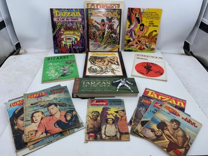 TARZAN 
Lot of approximately 40 albums, comic...