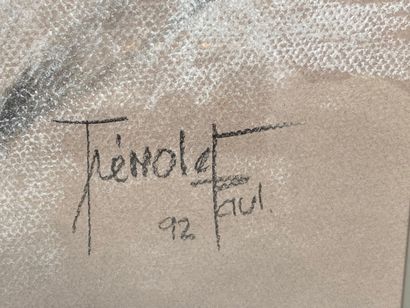 Paul TREMOLET (XXe siècle) 
Nu féminin allongé...