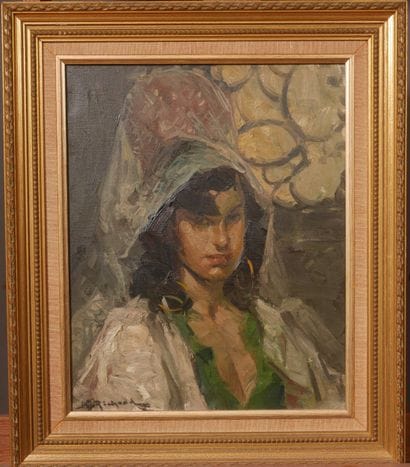 Richard DURANDO TOGO (1910- ?) 
Portrait...