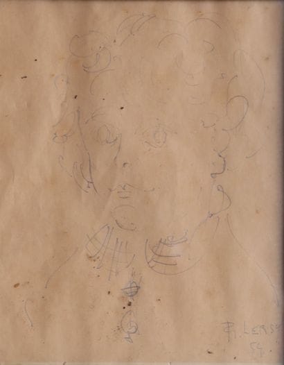 Roger LERSY (1920-2004)
Portrait d'enfant
Bic...