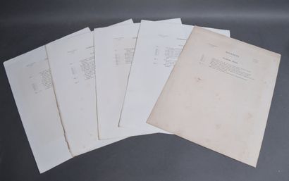 Set of plates depicting mollusks and other...