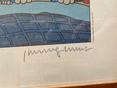 Philippe GELUCK (1954-) 
Les Michon (2013)
Sérigraphie.
Edition...
