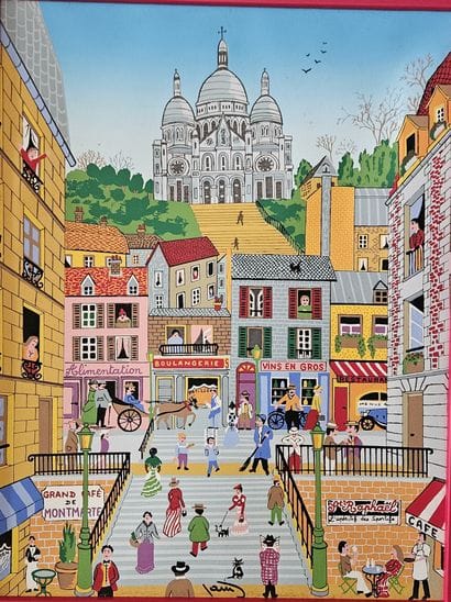 Ecole conteporaine
Montmartre
Acrylique sur...
