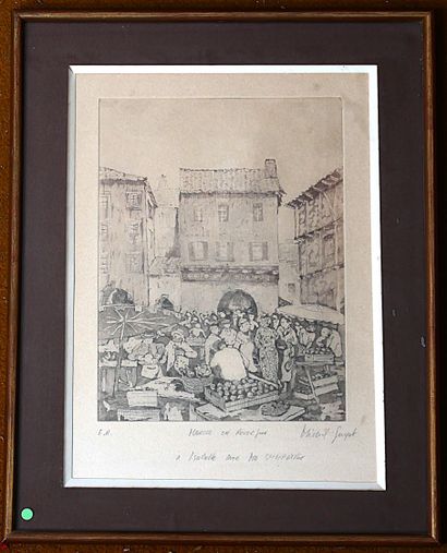 Michel GUYOT (20th century)
Market in Rouergue
Etching...