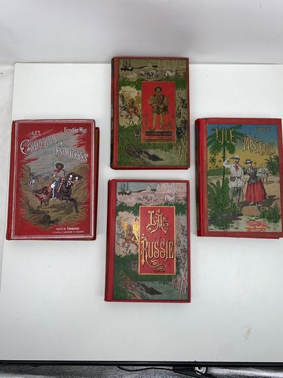 Set of 10 Prix books, with multicolored and...