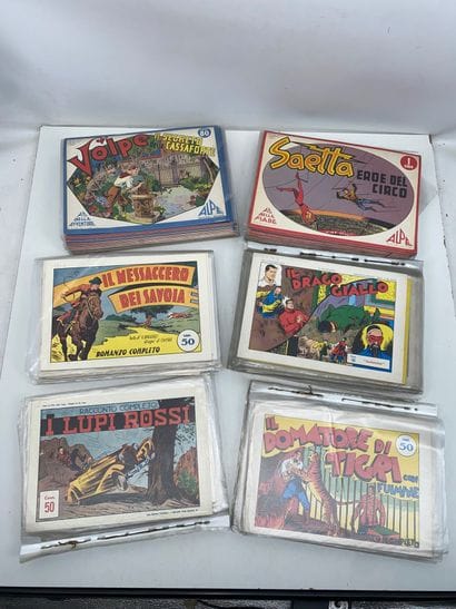 Important lot de BD italiennes :
Vita di...