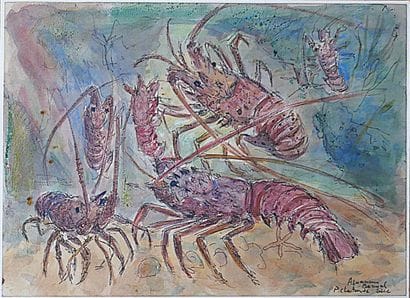 Pierre CHARTRON (1921-2013)
Aquarium de Banyuls
Aquarelle...
