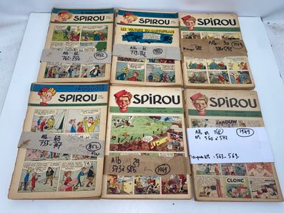 SPIROU 
-	BD hebdomadaire (1947 à 1952) (manque...