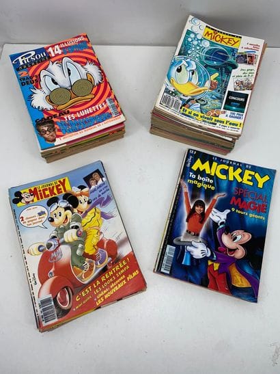 MICKEY 
Lot comprenant :
-	Le Journal de...