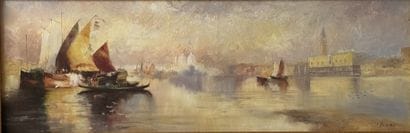 Ecole contemporaine
Venise
Huile sur toile...