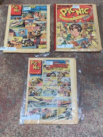 PIC NIC :
Lot de BD, comprenant :
Année 1943...