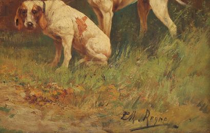 Charles André REYNE (1873-1917)
Deux chiens...