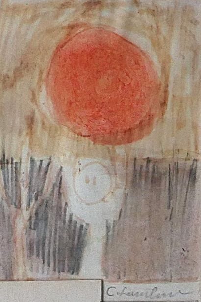 Ecole contemporaine
Soleil rouge
Aquarelle...