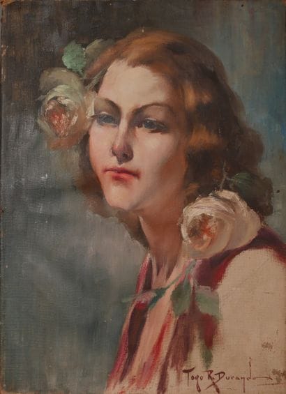 Richard DURANDO TOGO (1910- ?)
Portrait d’Elégante
Huile...