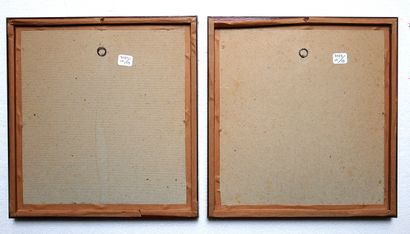 Set of two engravings:
- After Rembrandt...