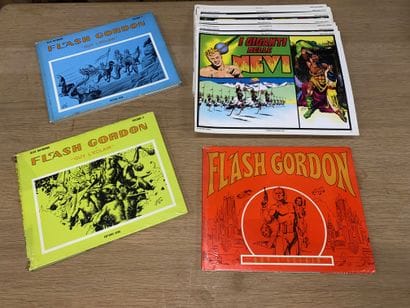 GORDON 
Lot de BD italiennes et françaises,...