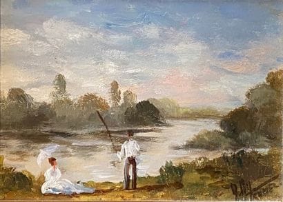 Nelly TRUMEL (1938-2018) 
- Bords de Loire...