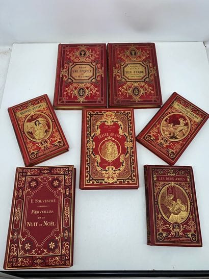 Lot de 7 livres de Prix, cartonnages d’éditeurs...