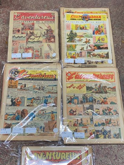 L’AVENTUREUX 
Ensemble de BD, comprenant...