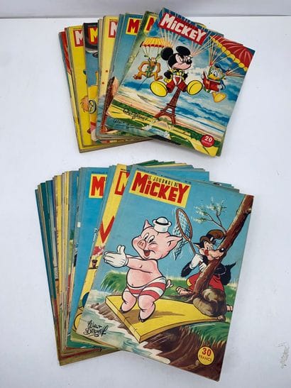 MICKEY 
Lot comprenant :
-	Le Journal de...