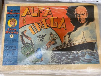 Large collection of vintage Italian comic...