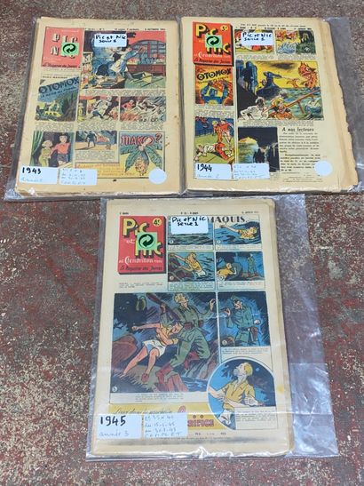 PIC NIC :
Lot de BD, comprenant :
Année 1943...