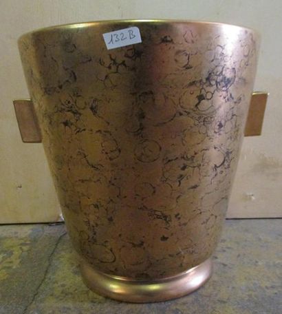 Seau à champagne en céramique doré