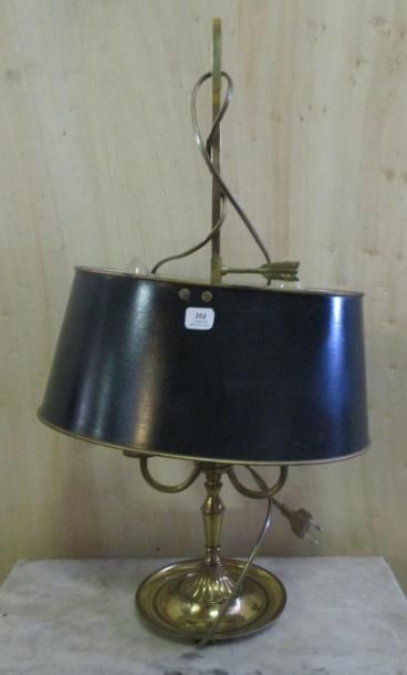 Lampe bouillotte avec abat-jour en tôle,...