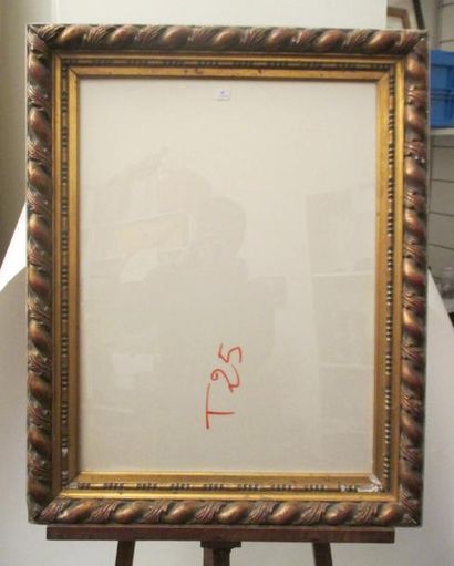 Cadre en bois doré 63x47 cm