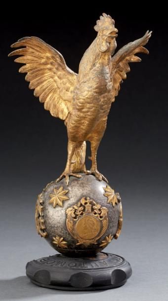 Coq «Automobile Club de France» Coq surmontant...