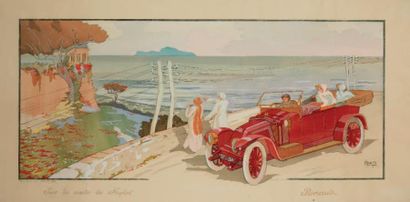 ALDELMO
«Sur la route de Naples» Lithographie...