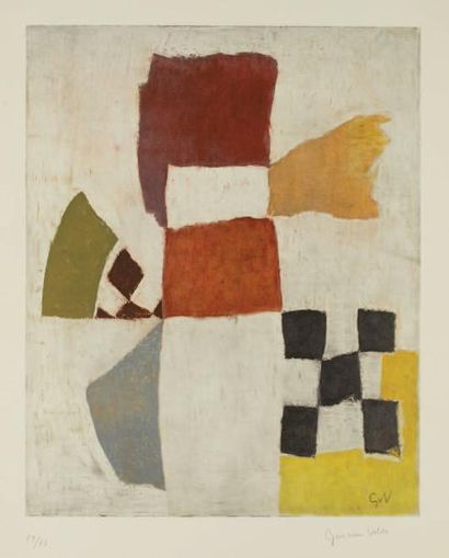 Geer VAN VELDE
Composition au damier. 46,5...