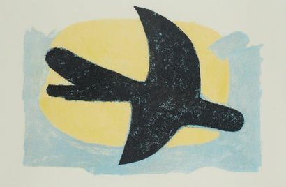 Georges Braque
Oiseau bleu et jaune. 1960...