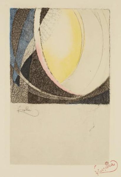 FRANTISEK KUPKA
Fugue. 1913 23 x 15 cm. Eau...