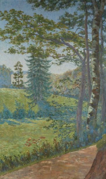 Ecole Moderne
Le parc Huile sur toile Porte...