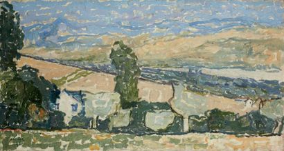 OSVALDO LICINI (1894-1958)
Paesaggio marchigiano,...