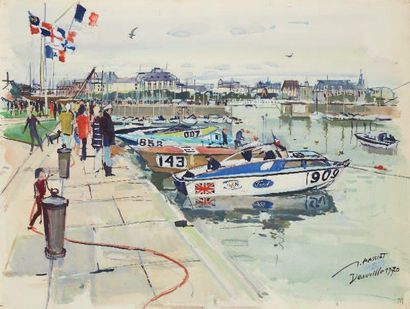 James RASSIAT (1909-1998)
Course de canots...