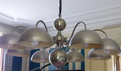 Suspension en métal à huit lumières années...