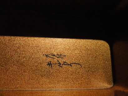 Fumibako, ou boite à documents, en laque...