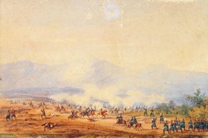 Gaspard GOBAUT (1814-1882)
La Mort de Sidi-Embarek,...