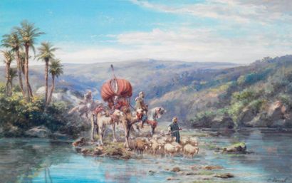 Paul PASCAL (1832-1903)
La caravane de bédouins....