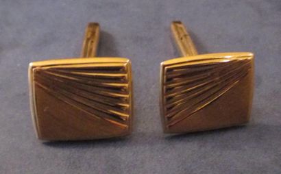 Paire de boutons de manchettes en or 18K...