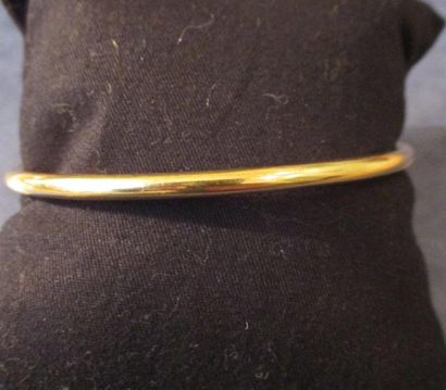 Bracelet rigide en or jaune 18 k, pds: 13...