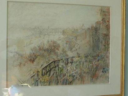 Charles JOUAS (1866-1942)
Vue de Paris crayon...