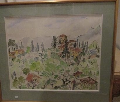 Edmone ADES
Florence Via dei Colli aquarelle...