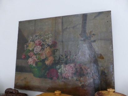 Ecole du XIXème
Nature-morte aux bouquets...